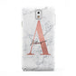 Personalised Signature Rose Gold Marble Samsung Galaxy Note 3 Case