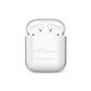 Personalised Signature Typography White AirPods Case