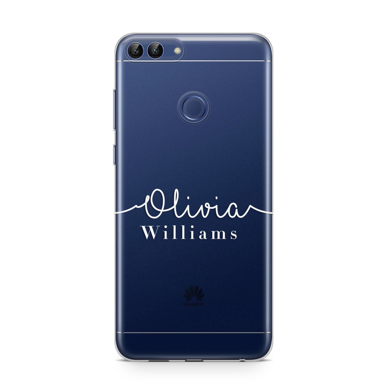 Personalised Signature Typography White Huawei P Smart Case