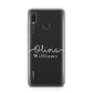 Personalised Signature Typography White Huawei Y9 2019