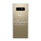 Personalised Signature Typography White Samsung Galaxy S8 Case