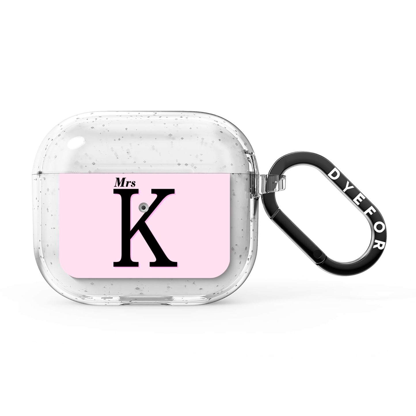 Personalised Single Initial AirPods Glitter Case 3rd Gen