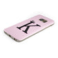 Personalised Single Initial Protective Samsung Galaxy Case Angled Image