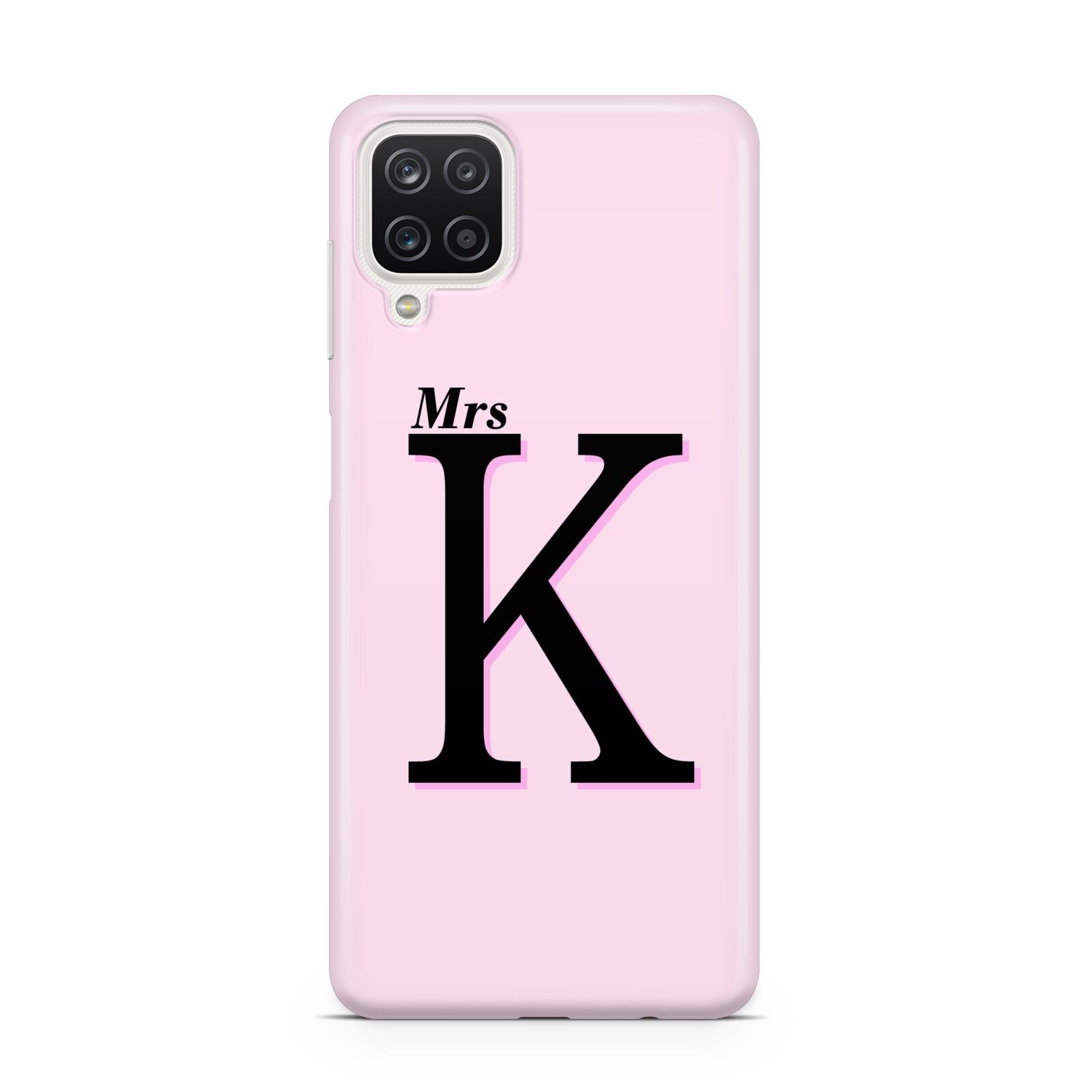 Personalised Single Initial Samsung A12 Case