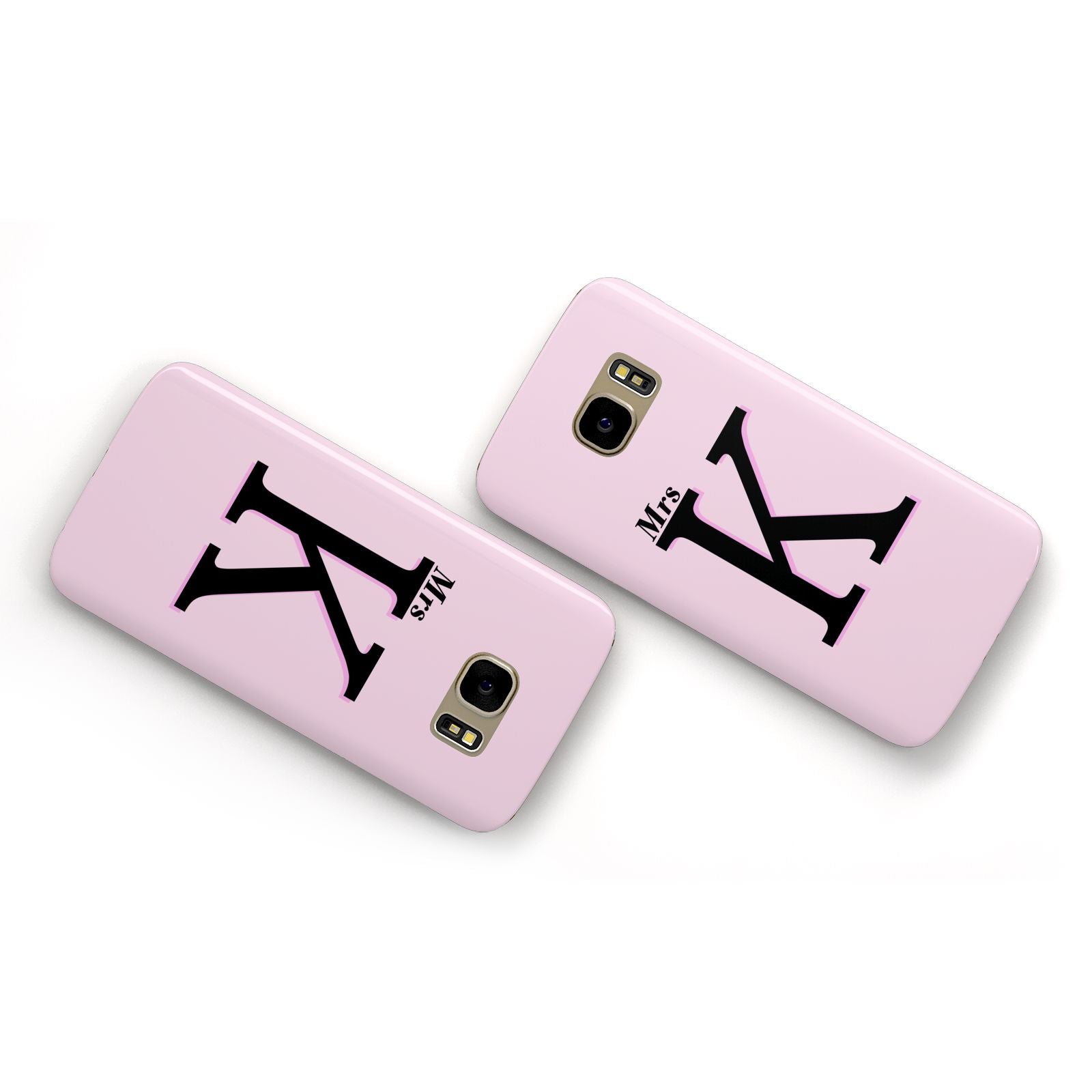 Personalised Single Initial Samsung Galaxy Case Flat Overview