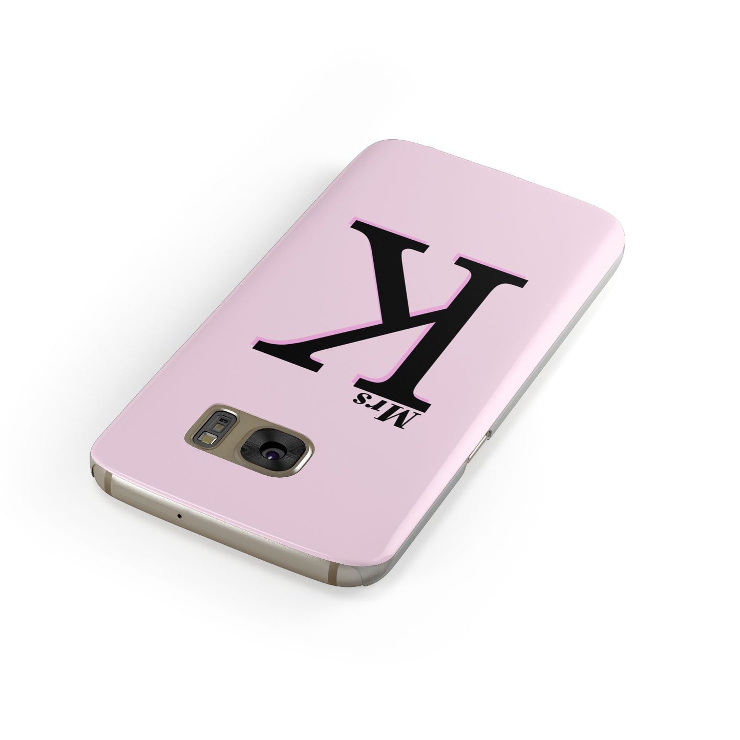Personalised Single Initial Samsung Galaxy Case Front Close Up