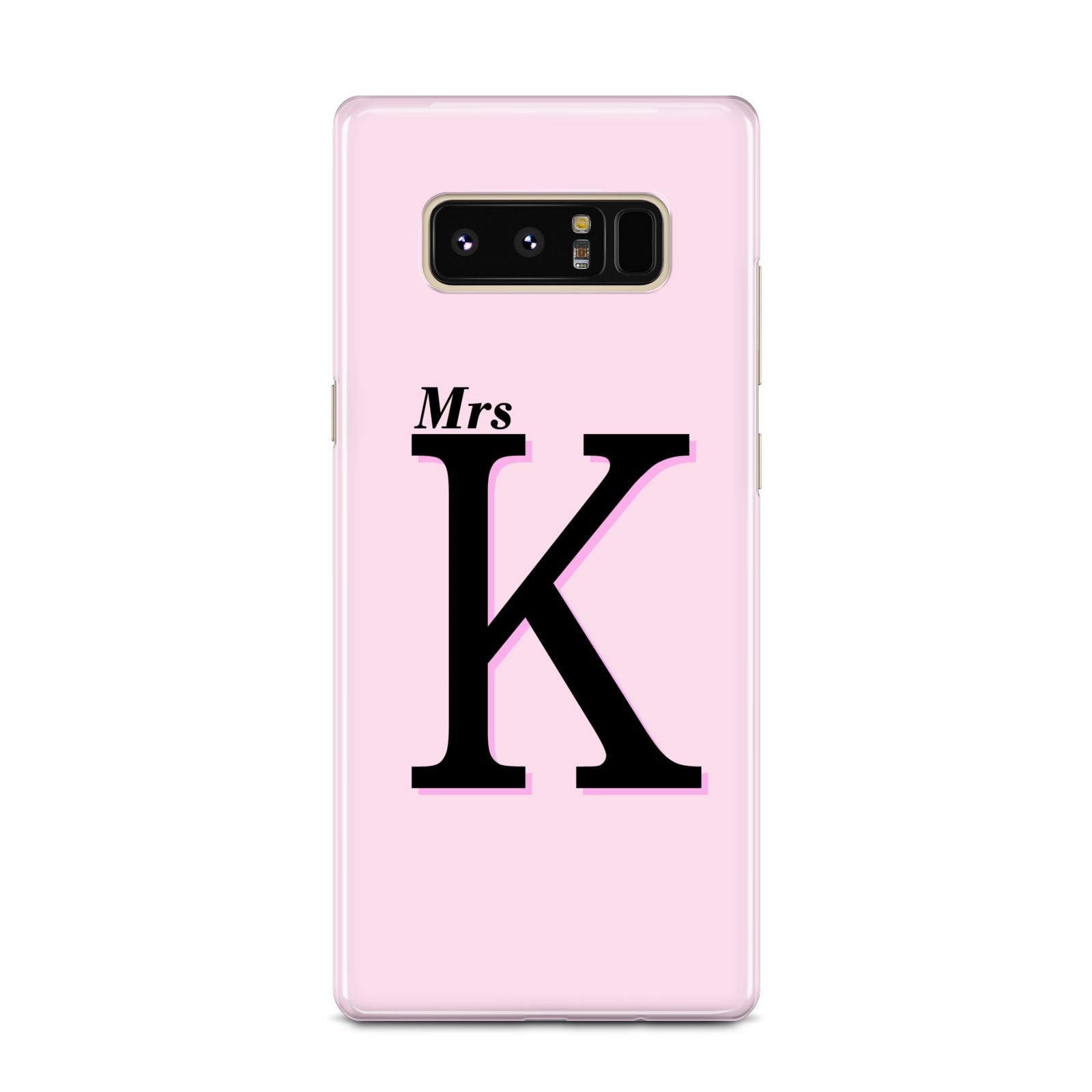 Personalised Single Initial Samsung Galaxy Note 8 Case