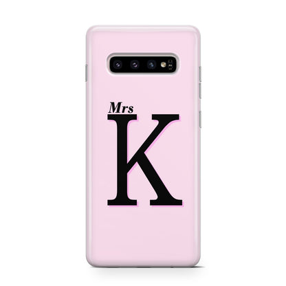Personalised Single Initial Samsung Galaxy S10 Case