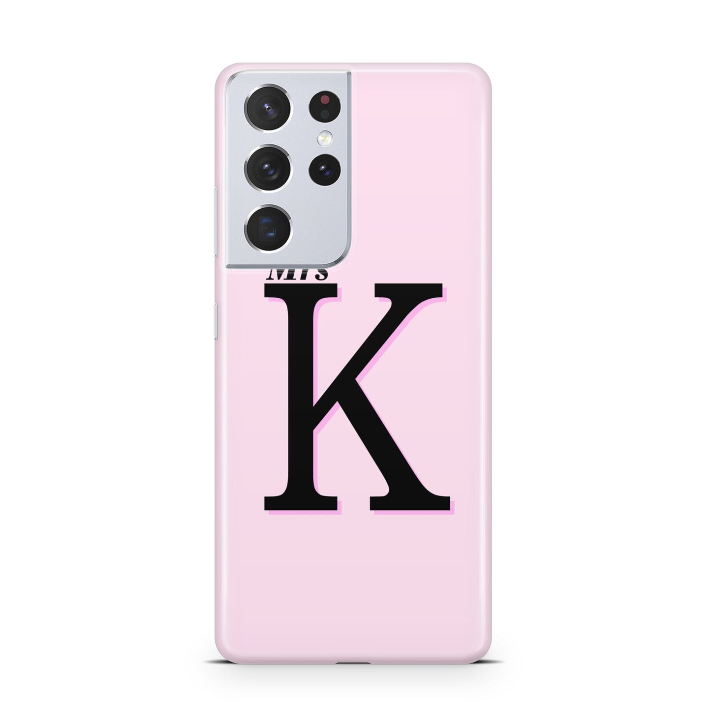 Personalised Single Initial Samsung S21 Ultra Case