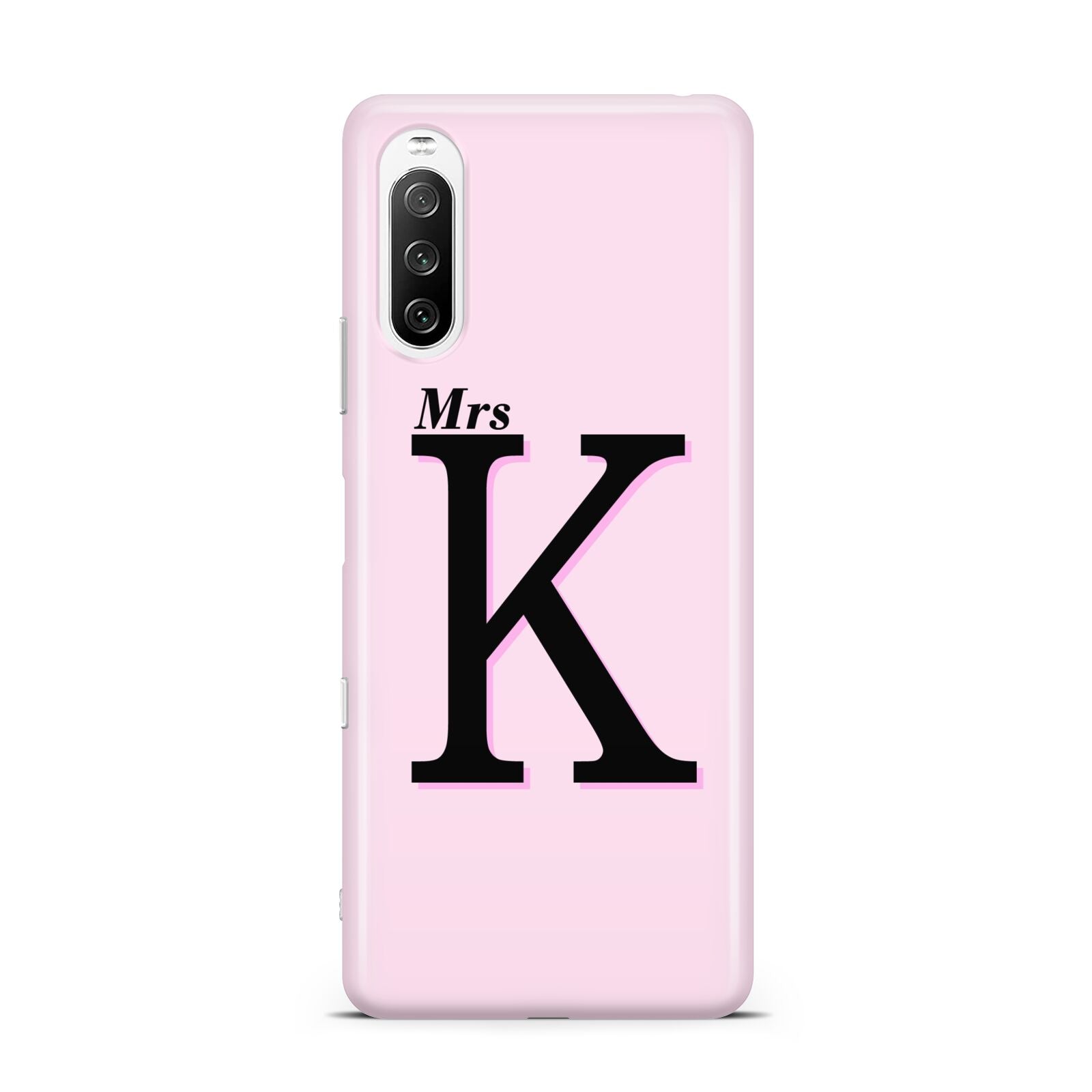Personalised Single Initial Sony Xperia 10 III Case