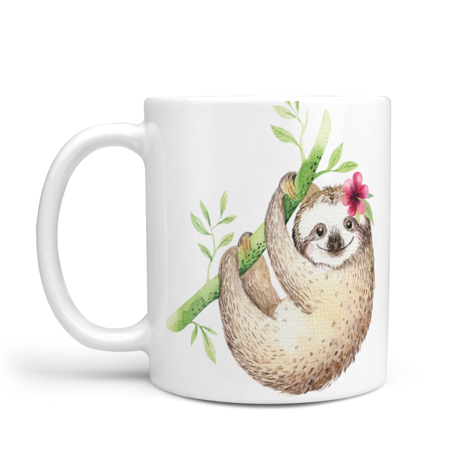Personalised Sloth 10oz Mug Alternative Image 1