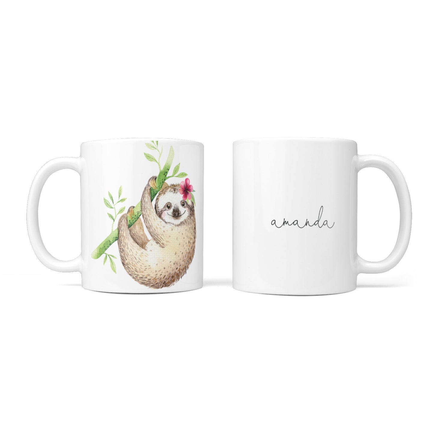 Personalised Sloth 10oz Mug Alternative Image 3