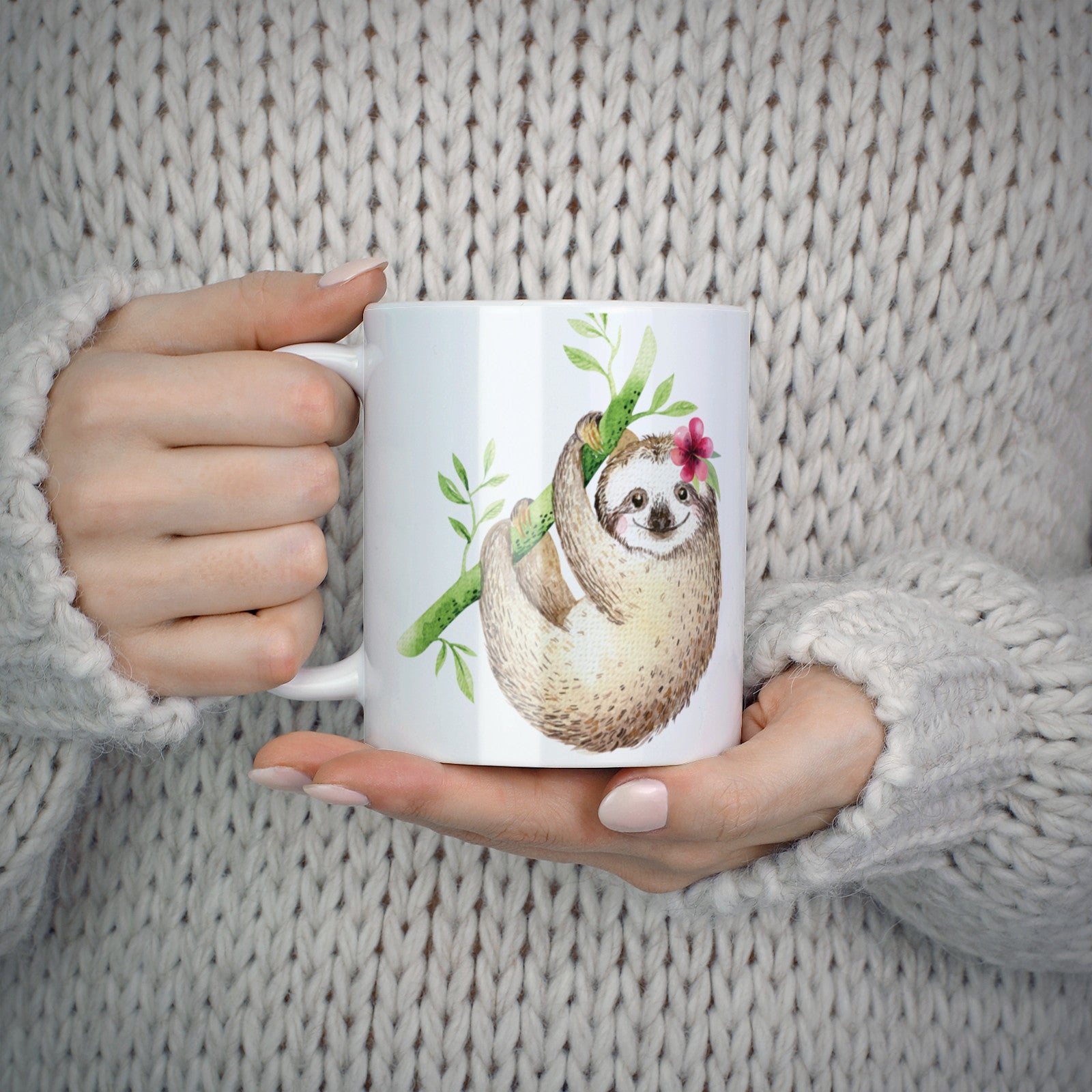 Personalised Sloth 10oz Mug Alternative Image 5