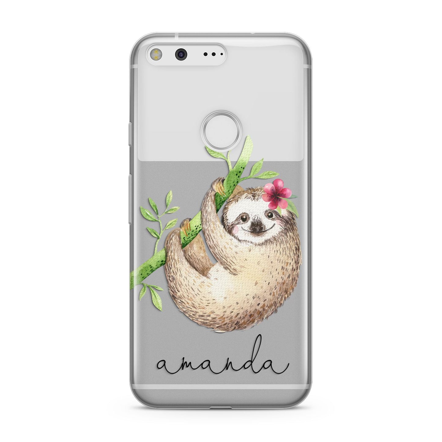 Personalised Sloth Google Pixel Case