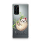 Personalised Sloth Huawei P40 Phone Case