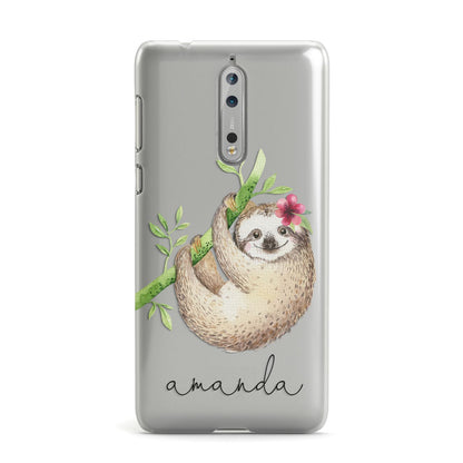 Personalised Sloth Nokia Case