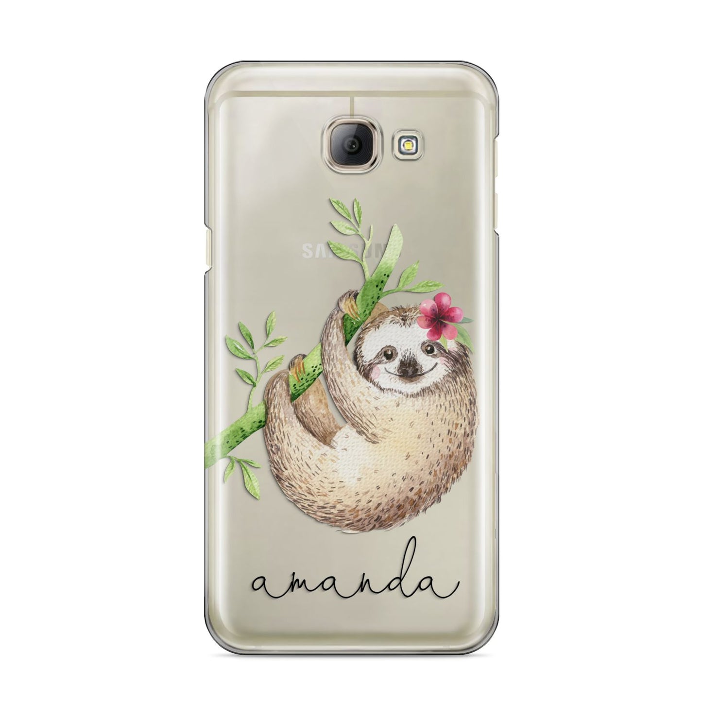 Personalised Sloth Samsung Galaxy A8 2016 Case