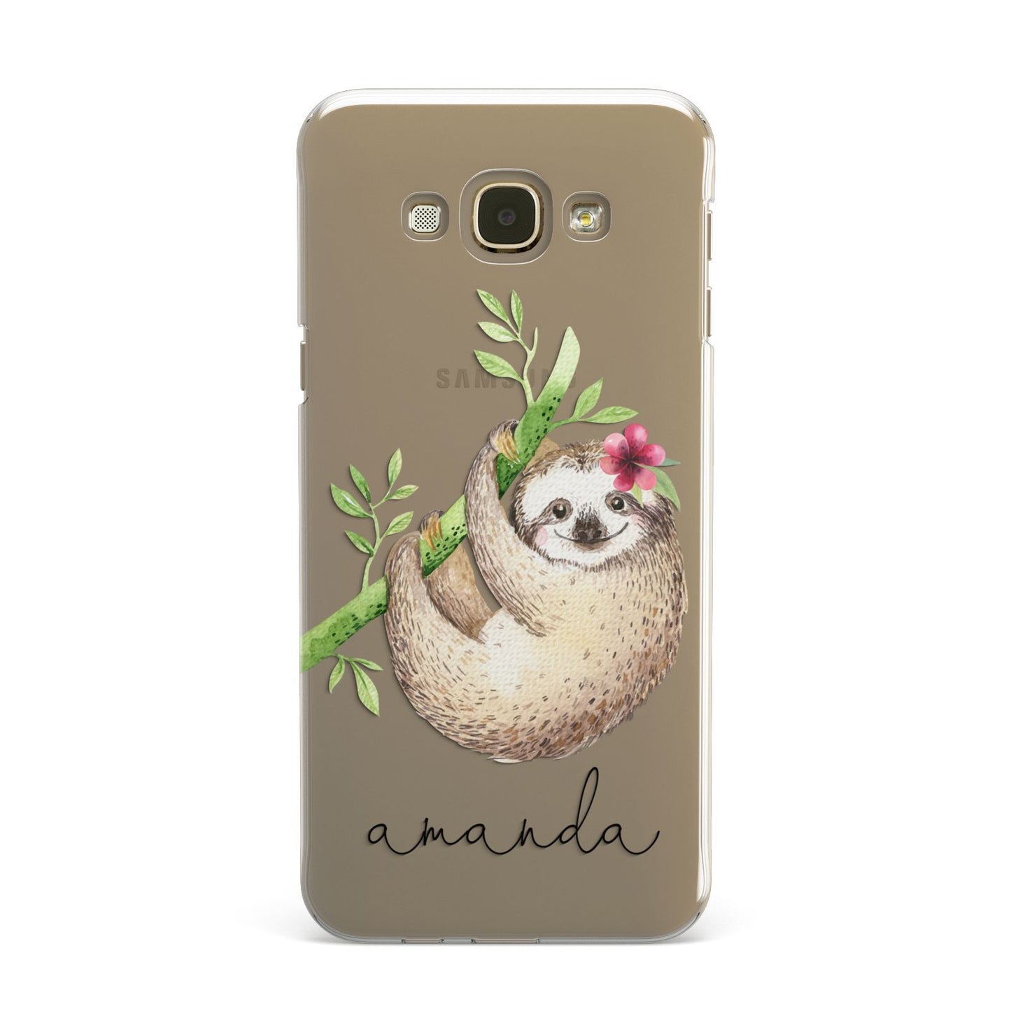 Personalised Sloth Samsung Galaxy A8 Case