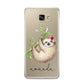 Personalised Sloth Samsung Galaxy A9 2016 Case on gold phone