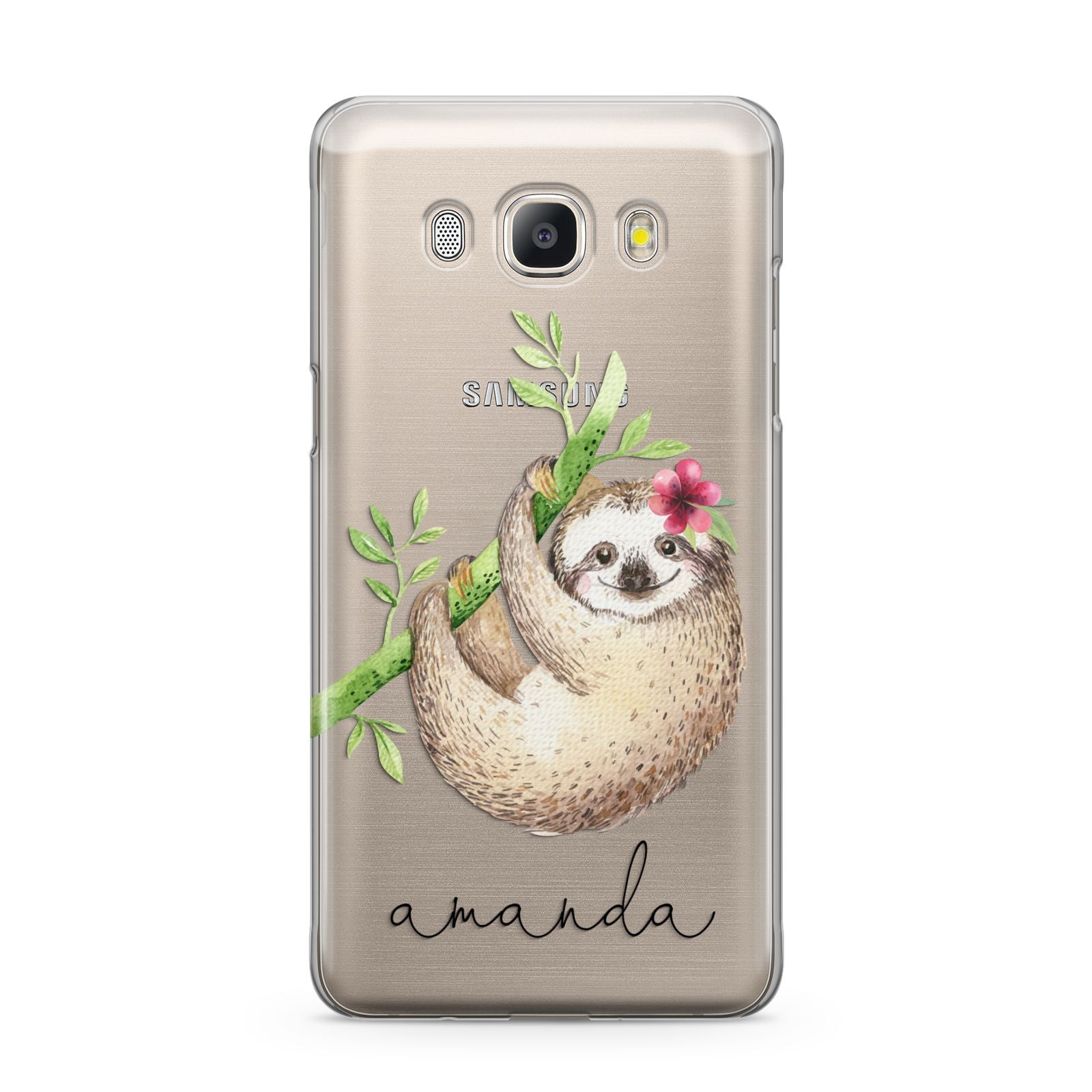 Personalised Sloth Samsung Galaxy J5 2016 Case
