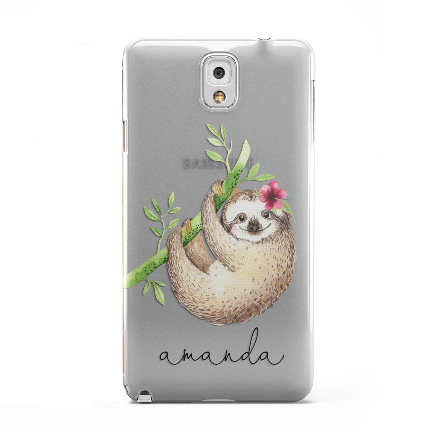 Personalised Sloth Samsung Galaxy Note 3 Case
