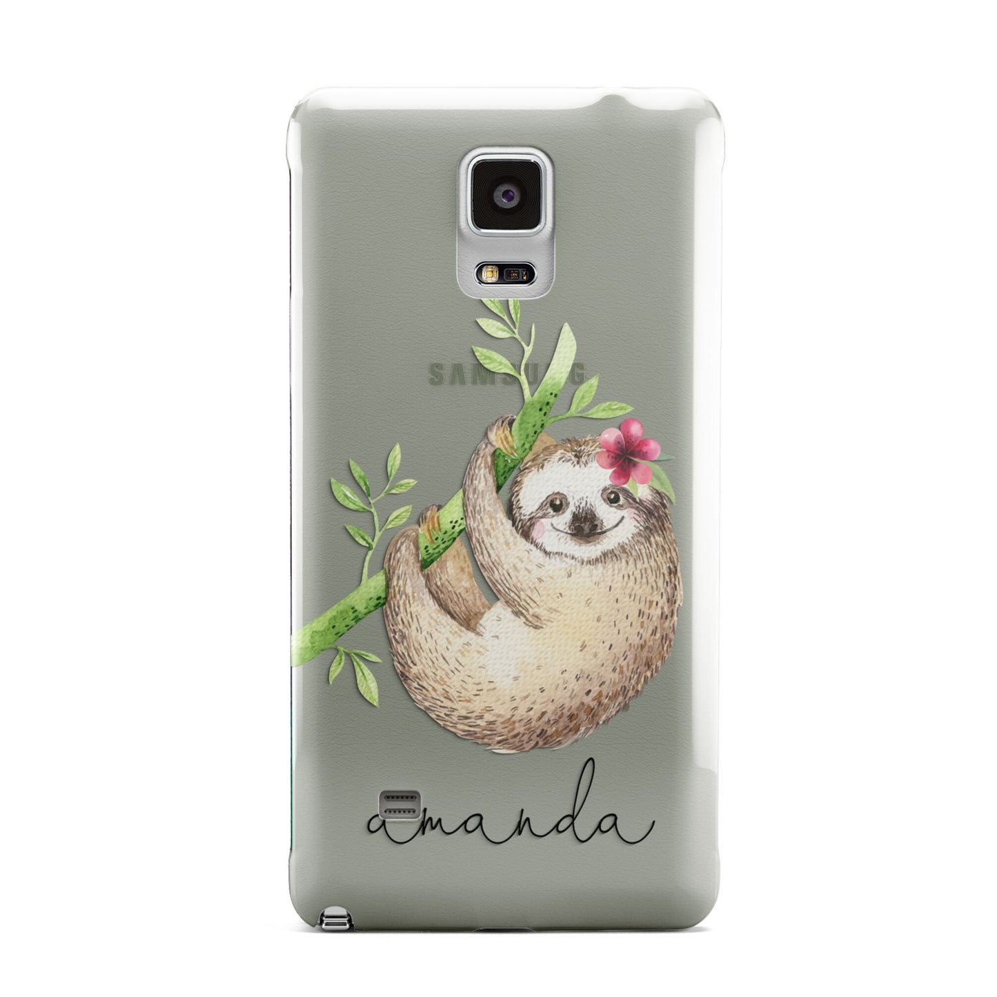 Personalised Sloth Samsung Galaxy Note 4 Case