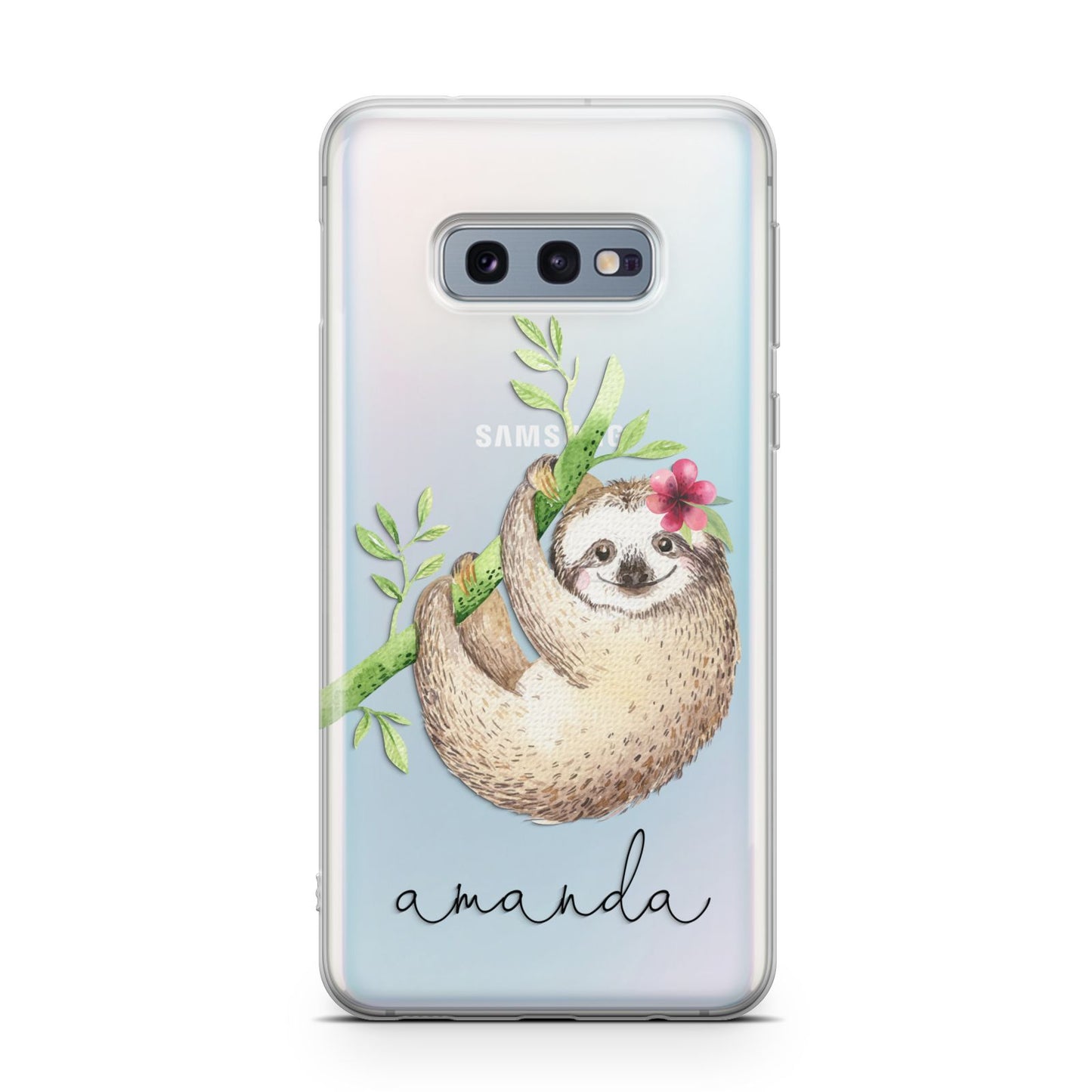 Personalised Sloth Samsung Galaxy S10E Case