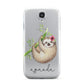 Personalised Sloth Samsung Galaxy S4 Case