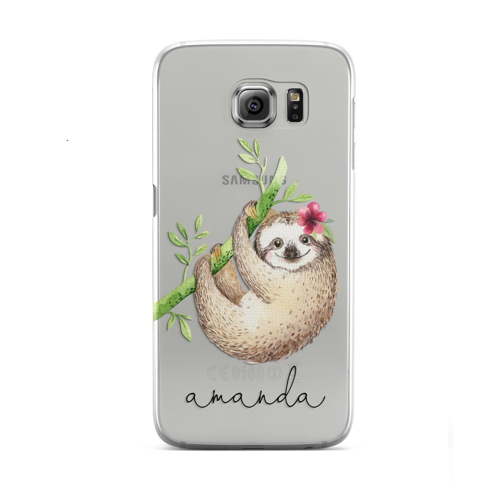 Personalised Sloth Samsung Galaxy S6 Case