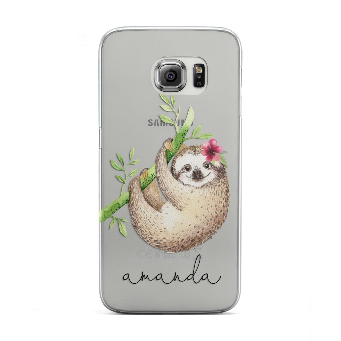 Personalised Sloth Samsung Galaxy S6 Edge Case