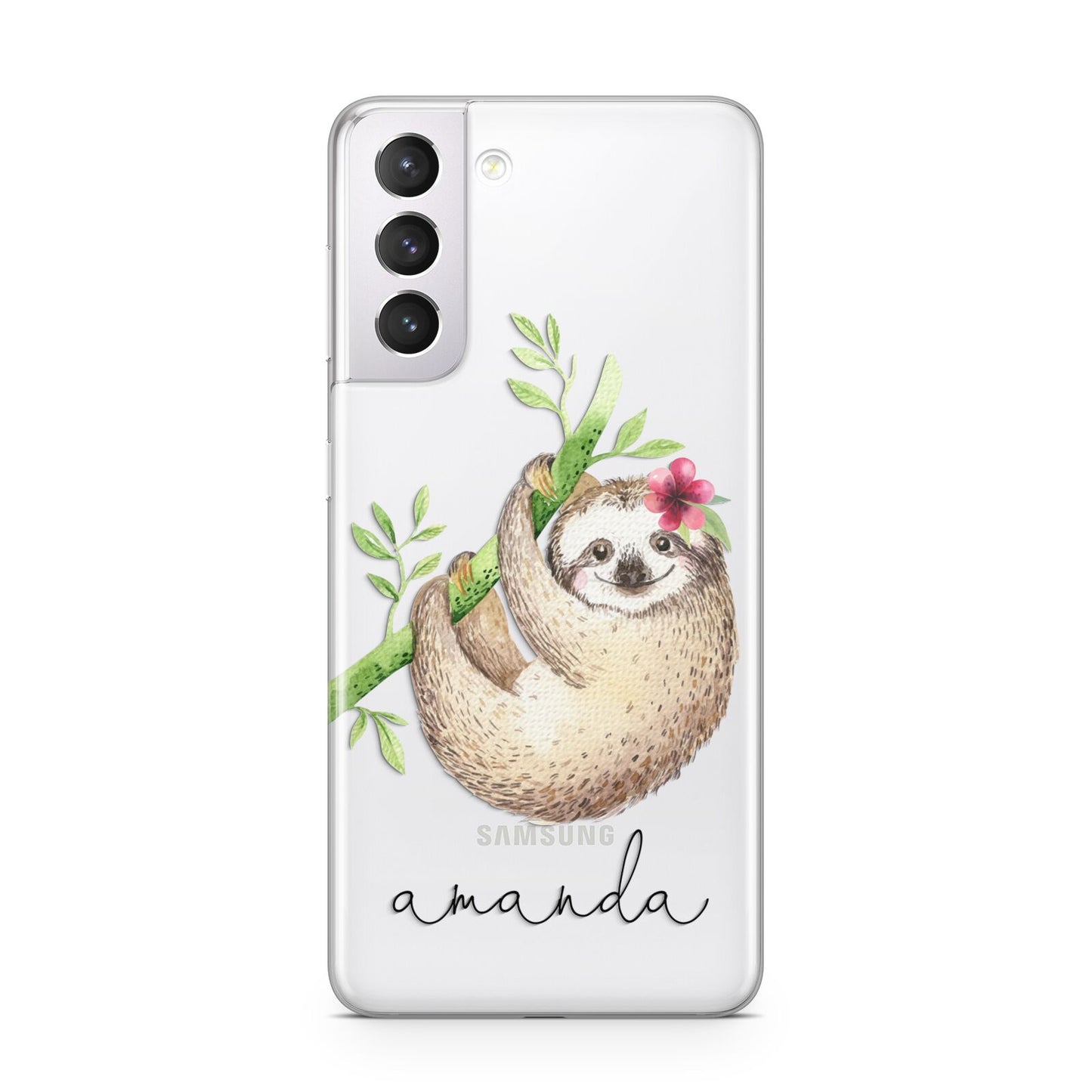 Personalised Sloth Samsung S21 Case
