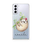 Personalised Sloth Samsung S21 Plus Case