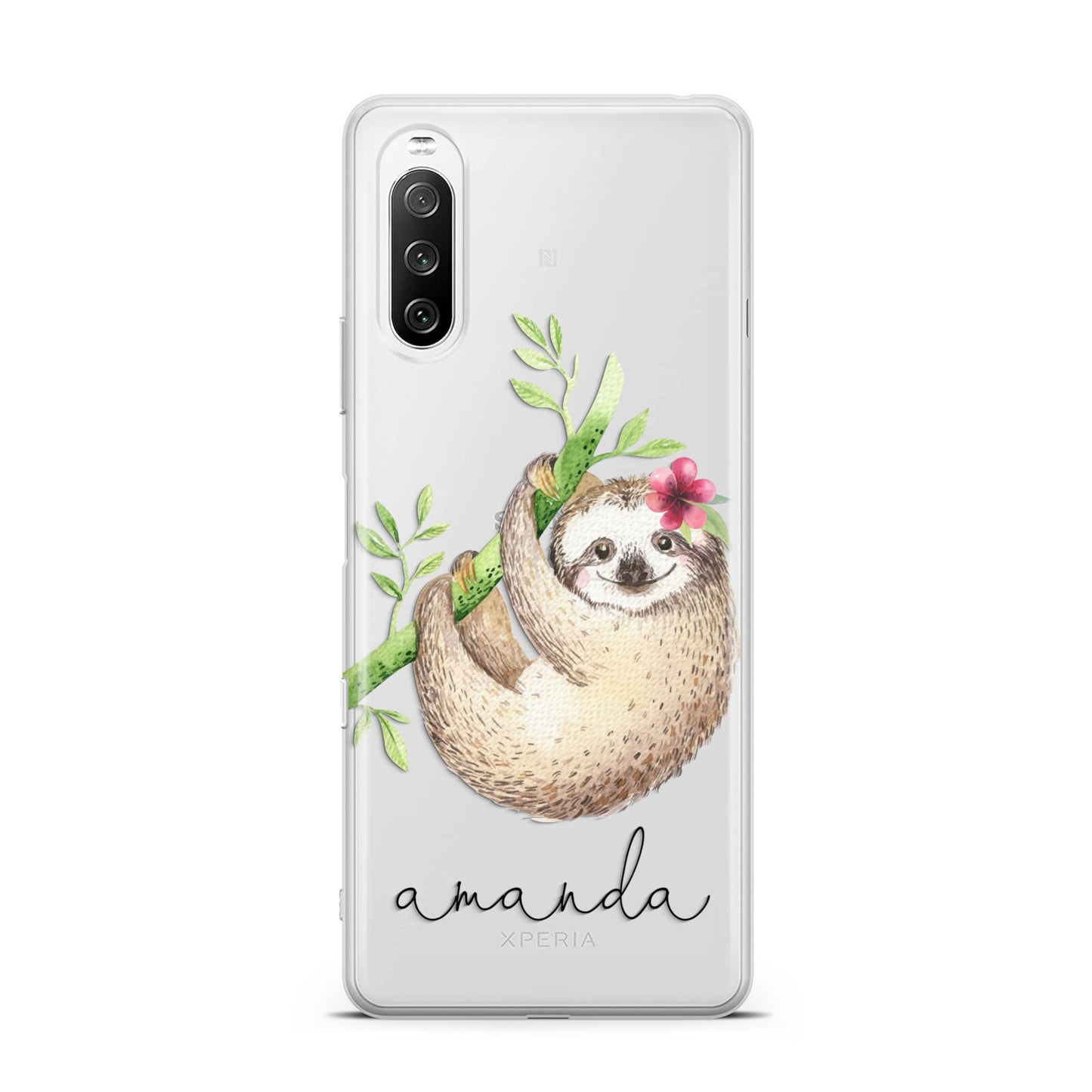 Personalised Sloth Sony Xperia 10 III Case