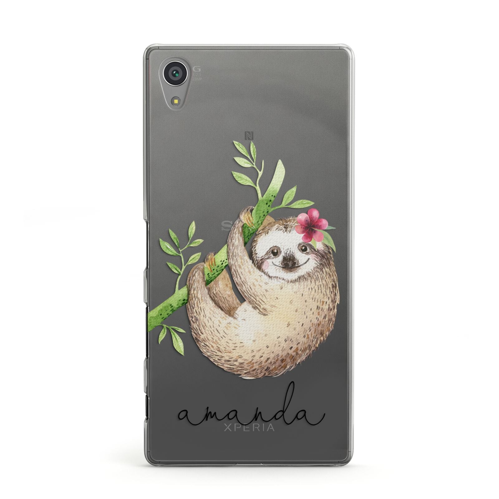 Personalised Sloth Sony Xperia Case