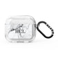 Personalised Small Marble Initials Custom AirPods Glitter Case 3rd Gen