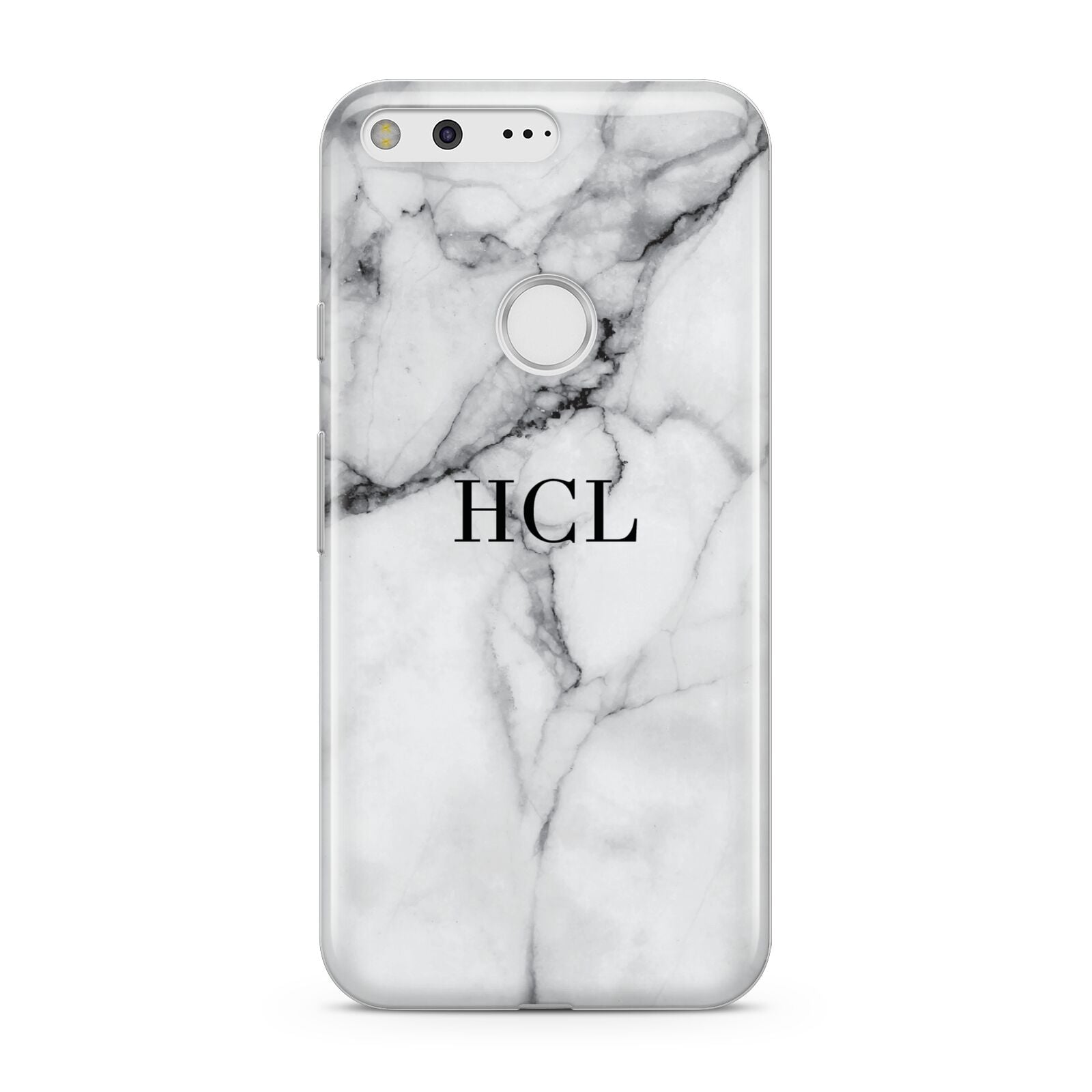 Personalised Small Marble Initials Custom Google Pixel Case