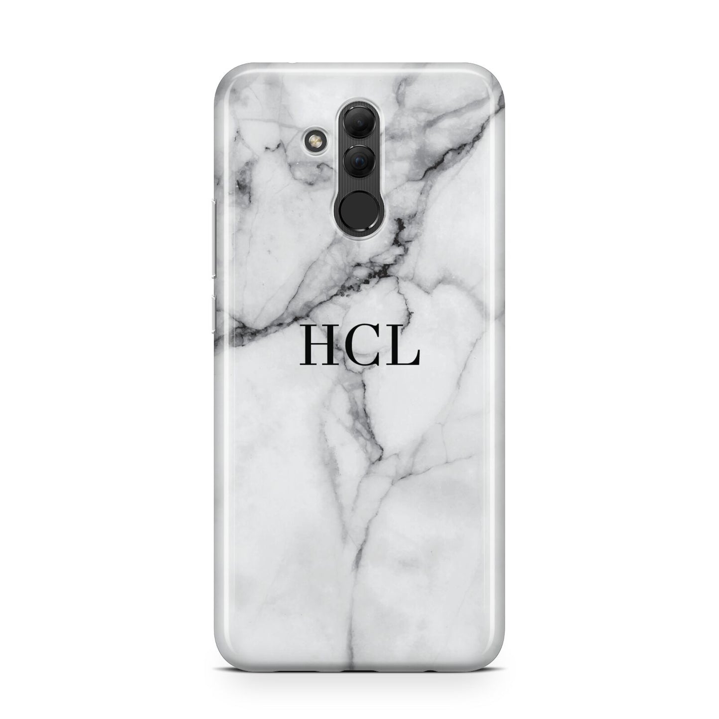 Personalised Small Marble Initials Custom Huawei Mate 20 Lite