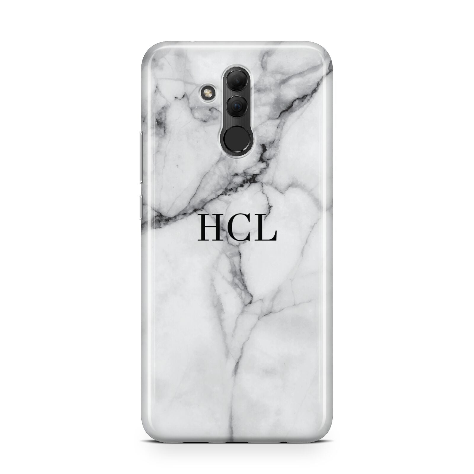 Personalised Small Marble Initials Custom Huawei Mate 20 Lite