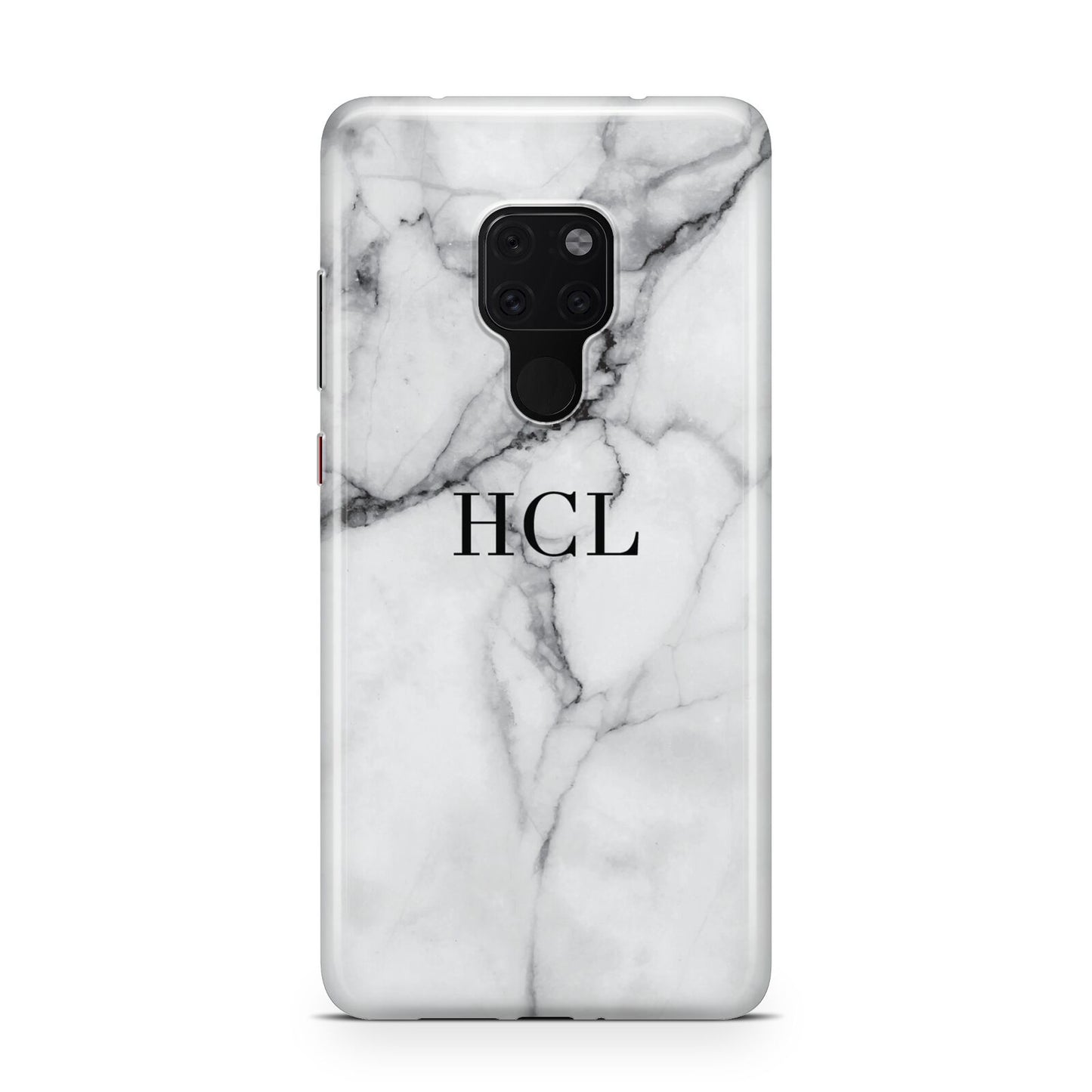 Personalised Small Marble Initials Custom Huawei Mate 20 Phone Case