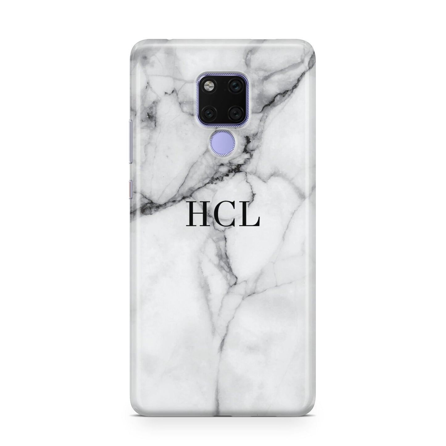 Personalised Small Marble Initials Custom Huawei Mate 20X Phone Case