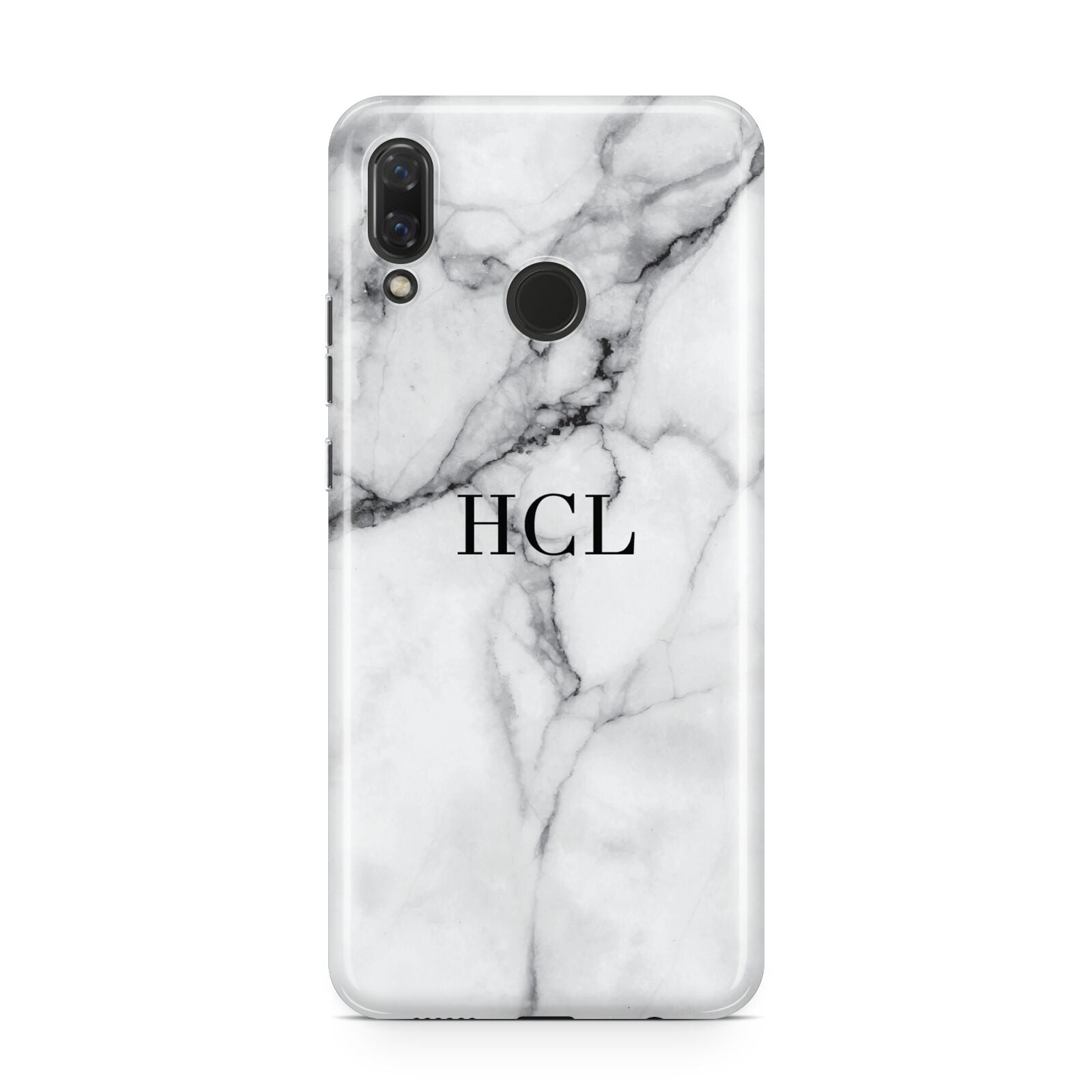 Personalised Small Marble Initials Custom Huawei Nova 3 Phone Case