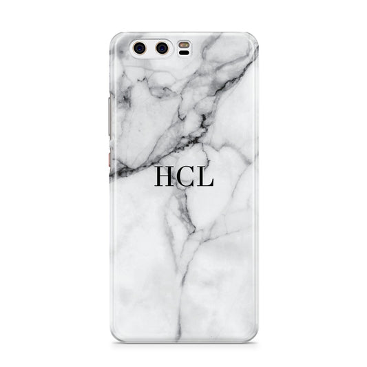 Personalised Small Marble Initials Custom Huawei P10 Phone Case
