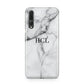 Personalised Small Marble Initials Custom Huawei P20 Pro Phone Case