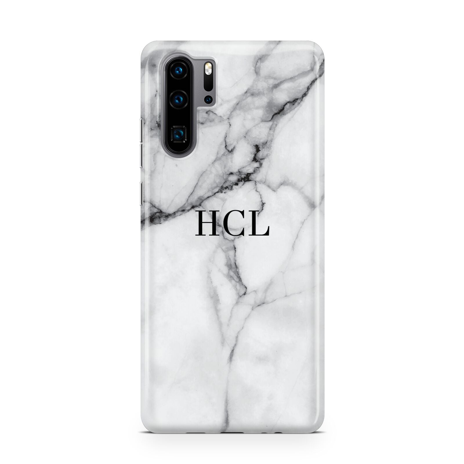 Personalised Small Marble Initials Custom Huawei P30 Pro Phone Case