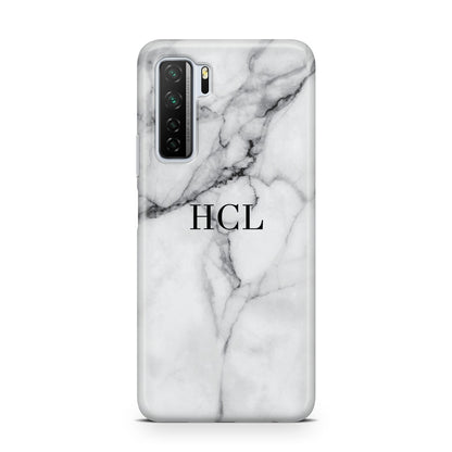 Personalised Small Marble Initials Custom Huawei P40 Lite 5G Phone Case