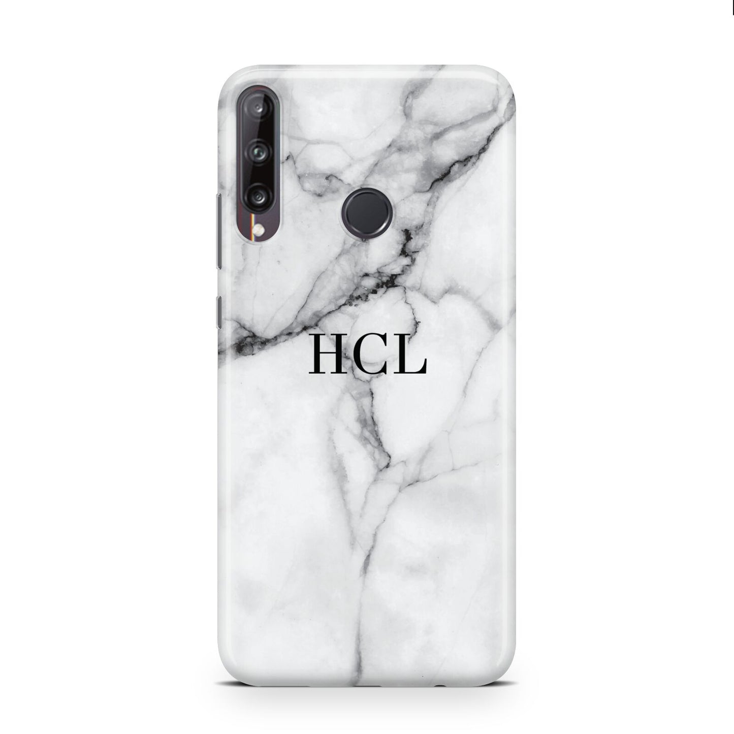Personalised Small Marble Initials Custom Huawei P40 Lite E Phone Case