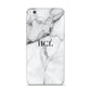 Personalised Small Marble Initials Custom Huawei P8 Lite Case