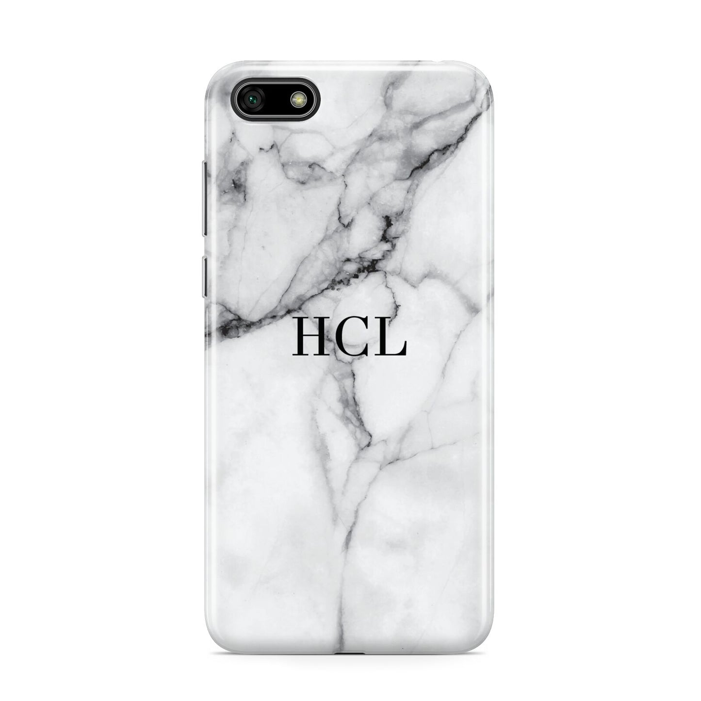 Personalised Small Marble Initials Custom Huawei Y5 Prime 2018 Phone Case