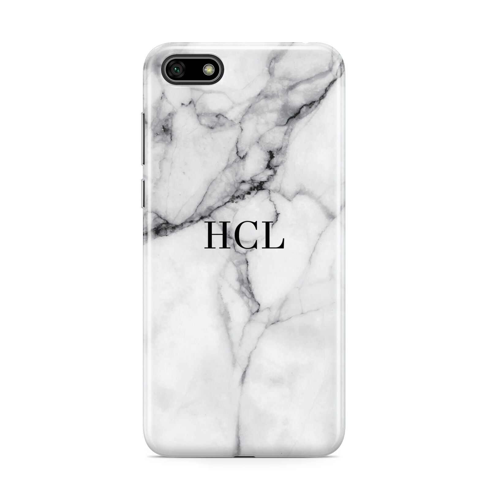 Personalised Small Marble Initials Custom Huawei Y5 Prime 2018 Phone Case