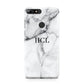 Personalised Small Marble Initials Custom Huawei Y7 2018